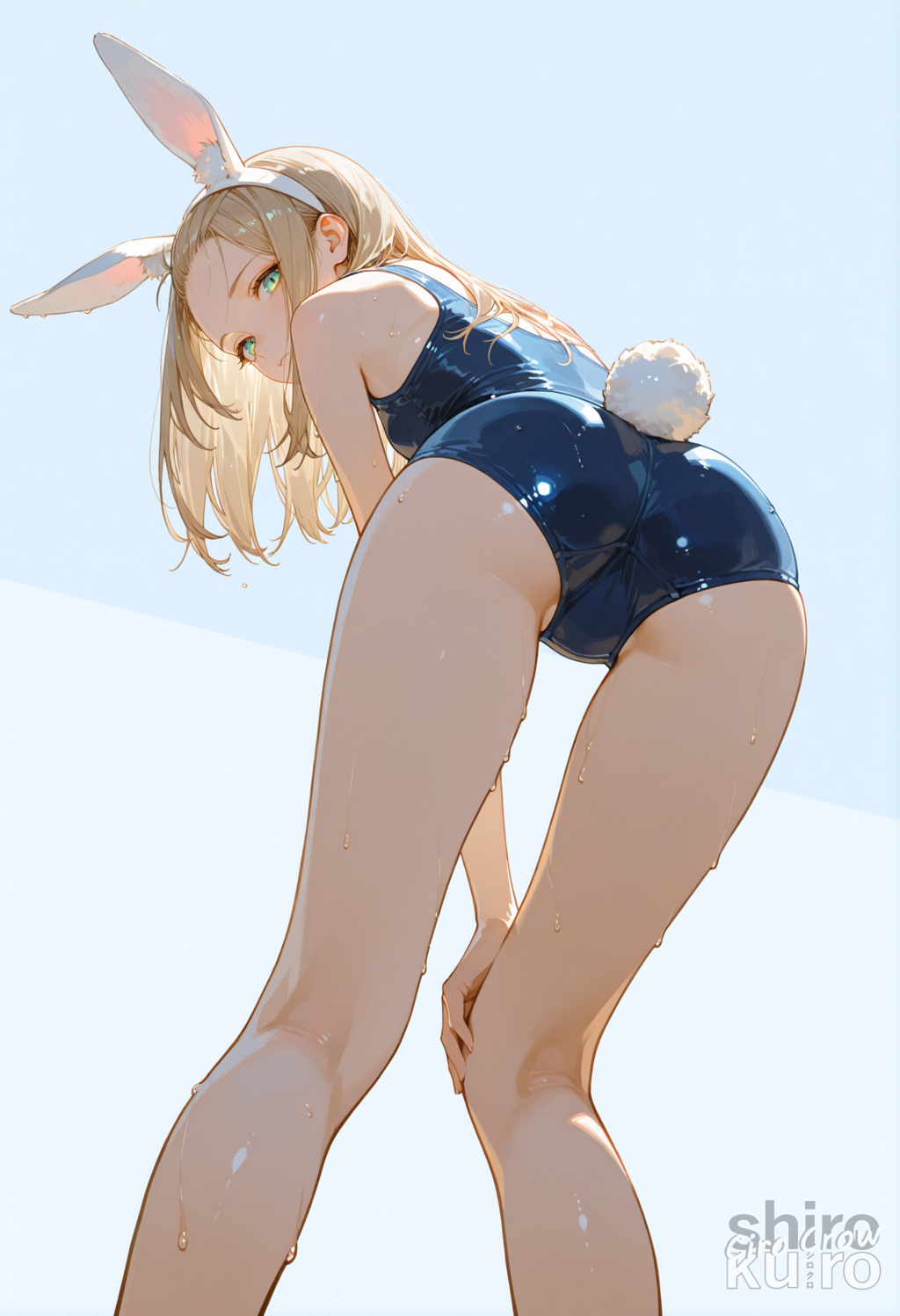 スク水×うさ耳