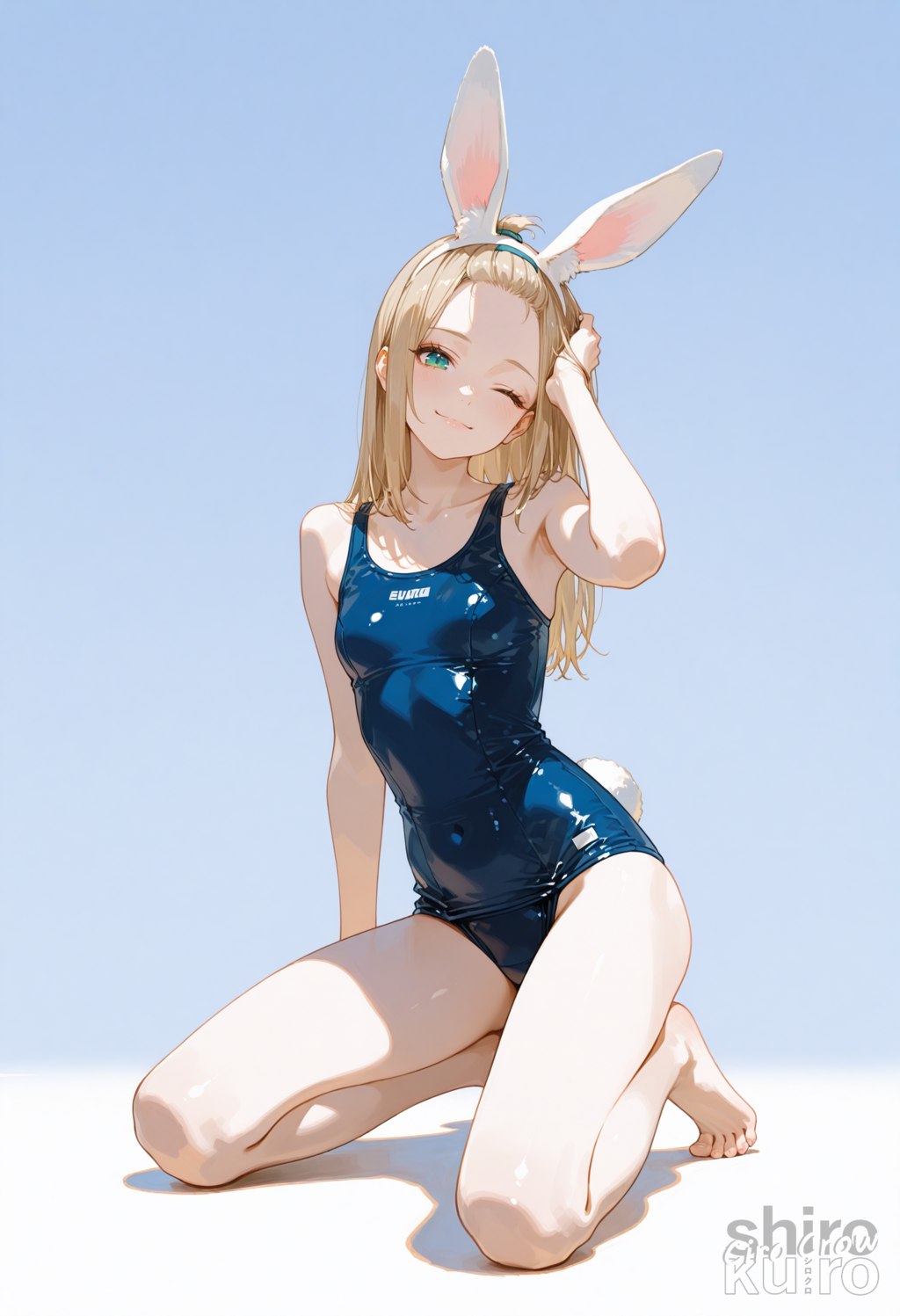 スク水×うさ耳