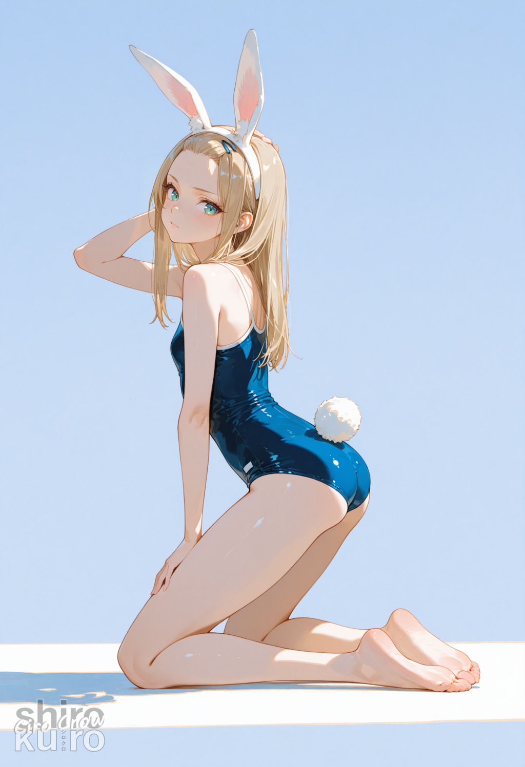 スク水×うさ耳