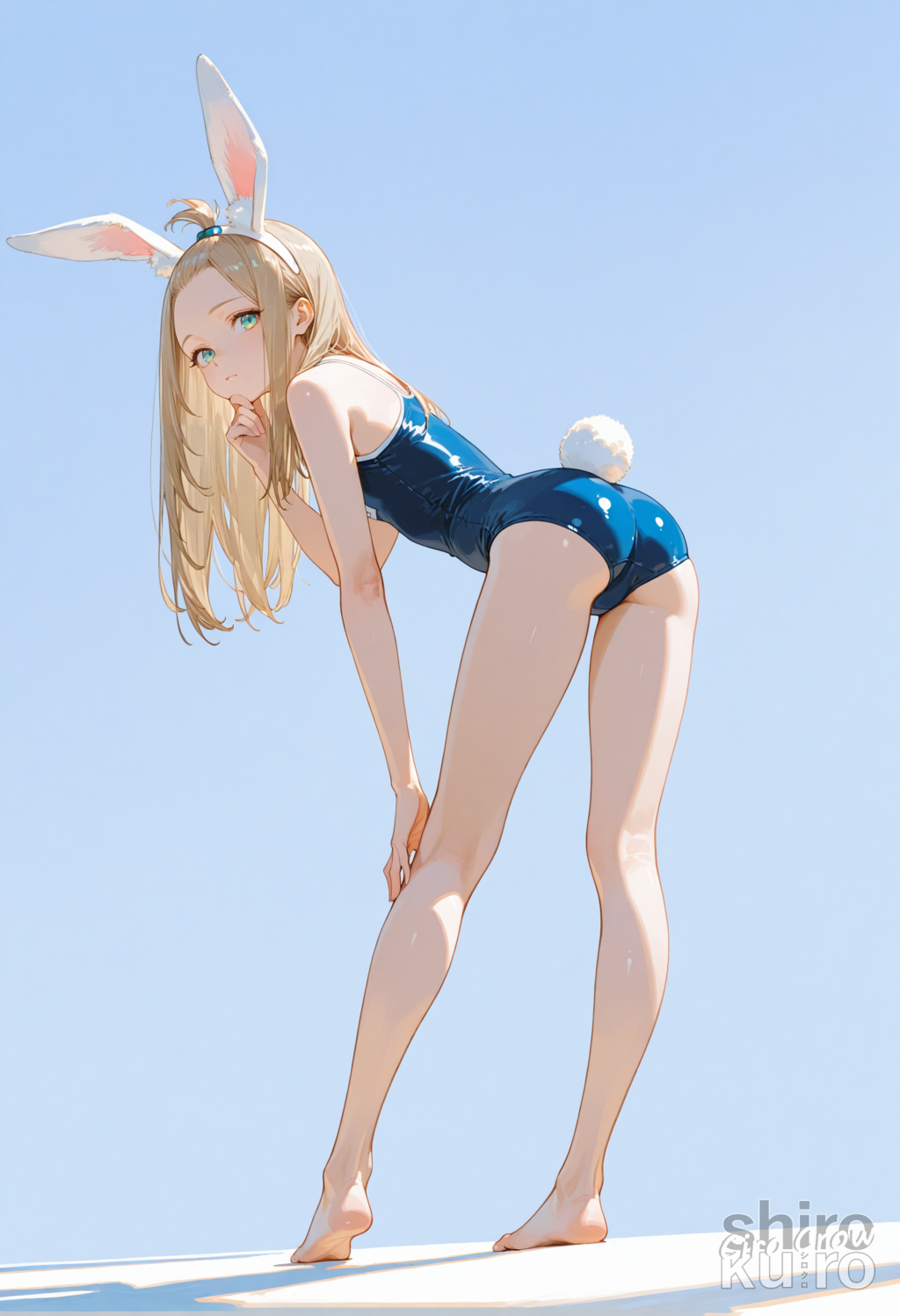 スク水×うさ耳