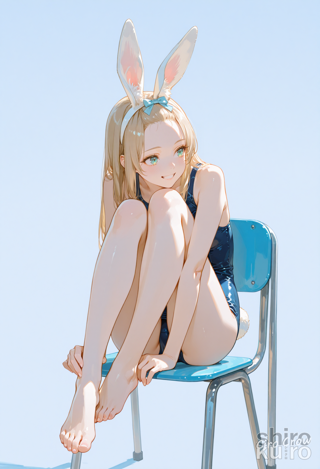 スク水×うさ耳