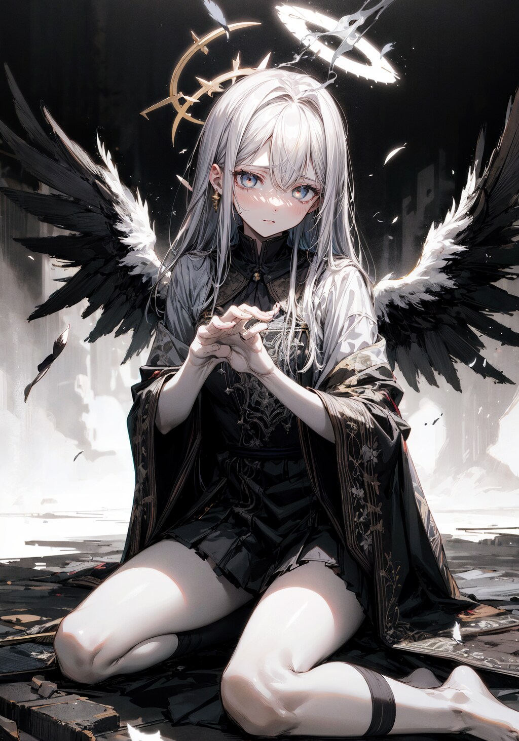 堕ツル天使ノ翼ハ闇ニ染マリテ