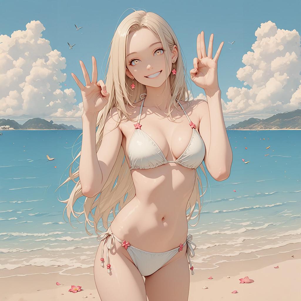 白ビキニ