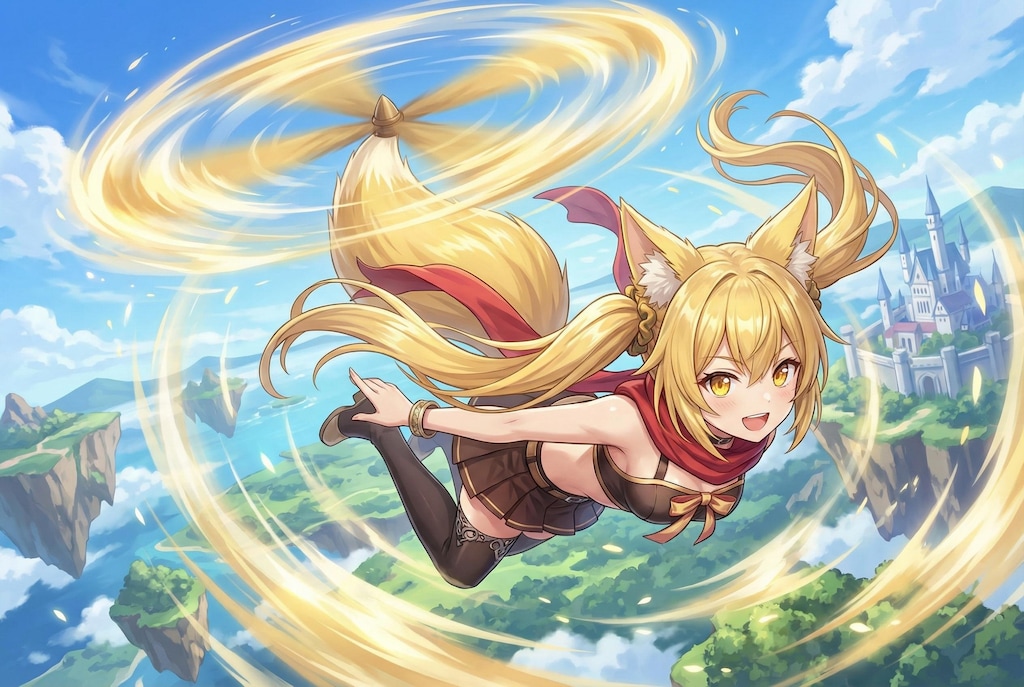 ヘリテイル中のミラさん