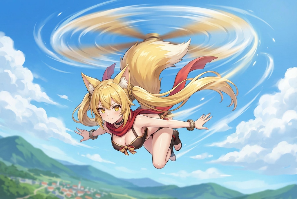 ヘリテイル中のミラさん