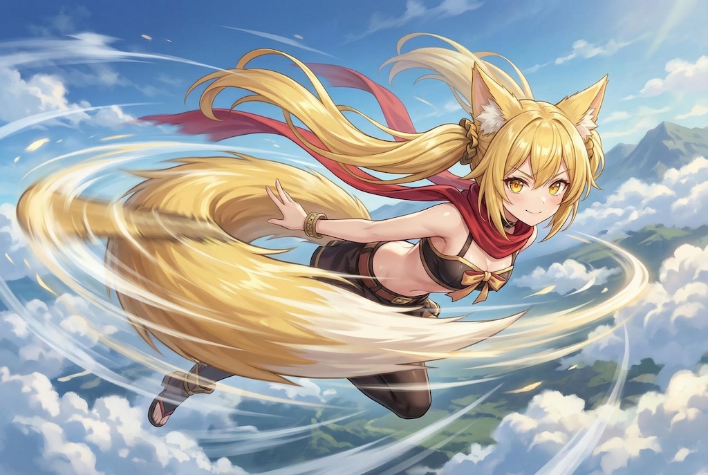 ヘリテイル中のミラさん