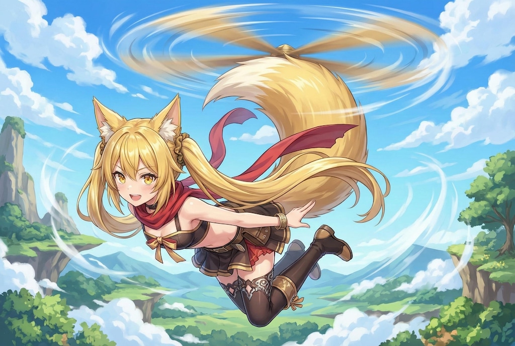 ヘリテイル中のミラさん