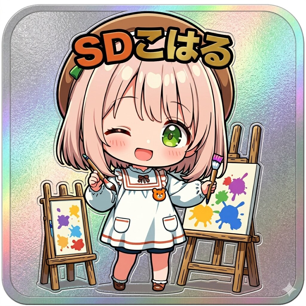 ちちぷいシール・SDこはる | の人気AIイラスト・グラビア