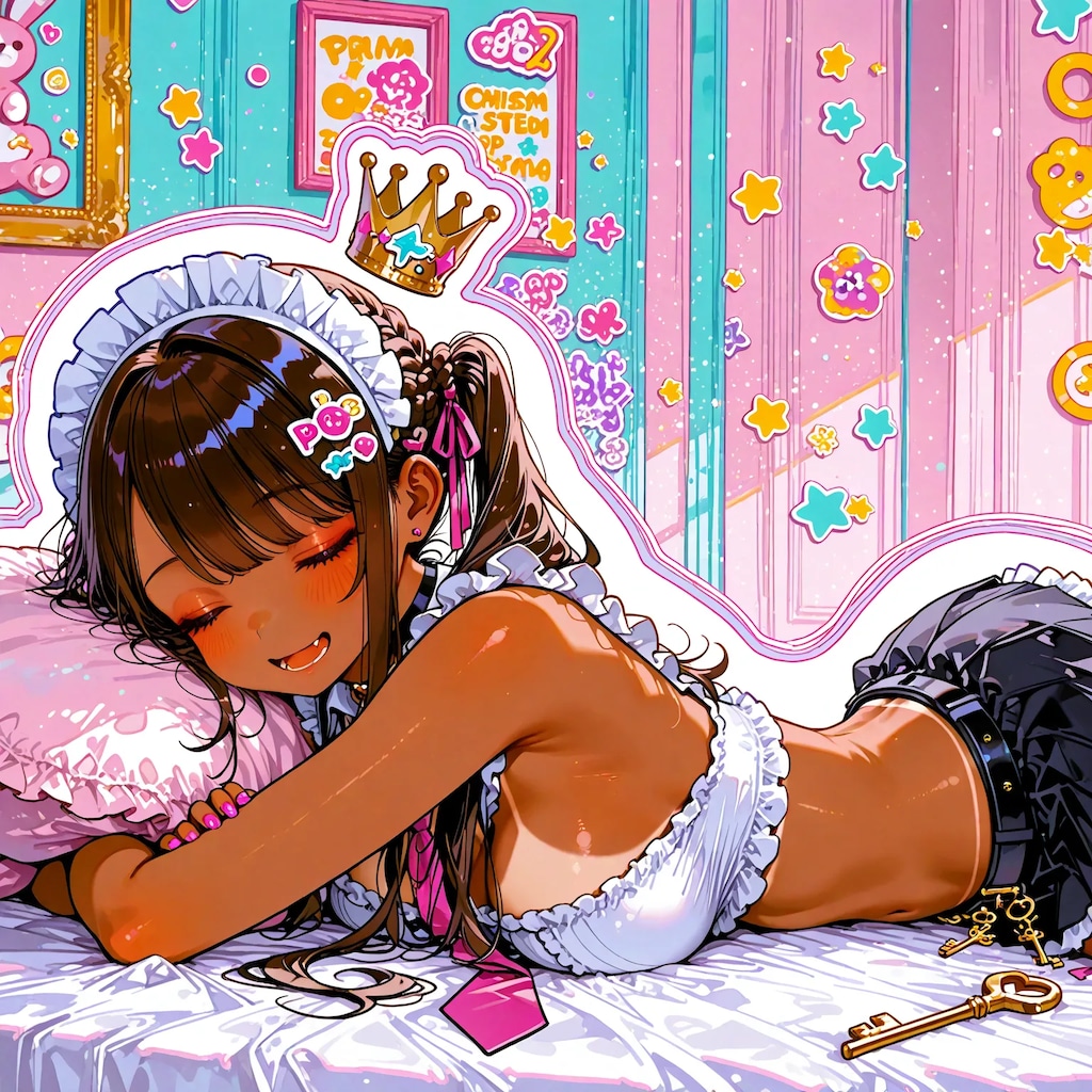 褐色/メイド/ビキニ