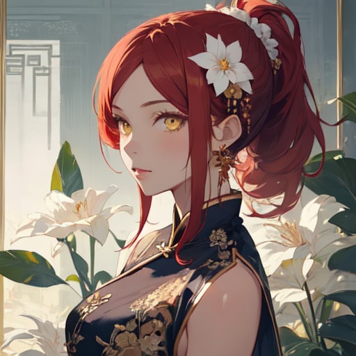 中華の可憐な花 | の人気AIイラスト・グラビア