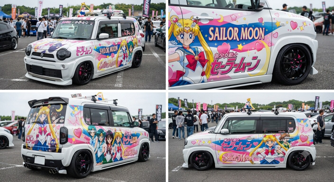セーラームーン痛車ハスラー | の人気AIイラスト・グラビア
