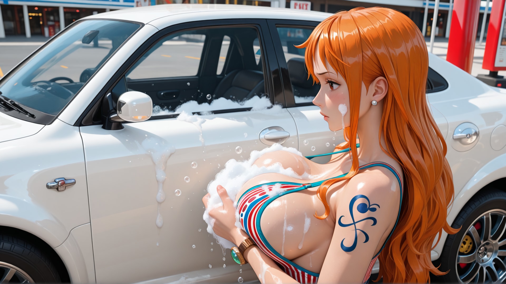おっぱい洗車コースって誰が得するの？車？