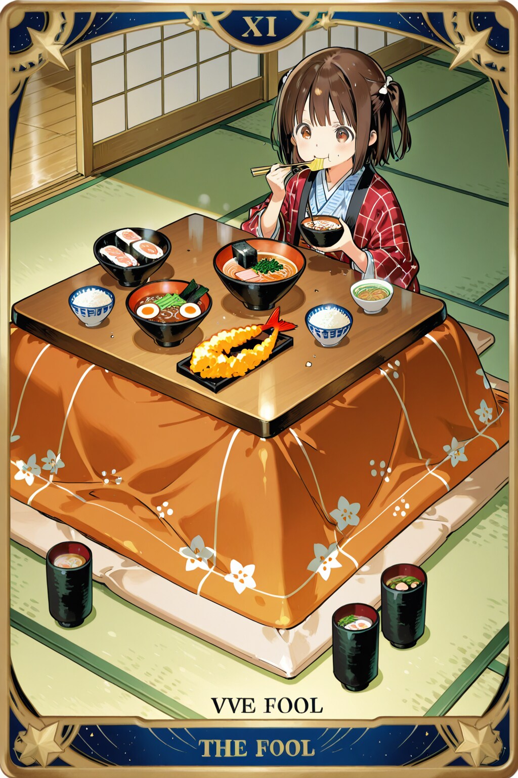 逆位置 "0" The Fool (暴飲暴食) | の人気AIイラスト・グラビア