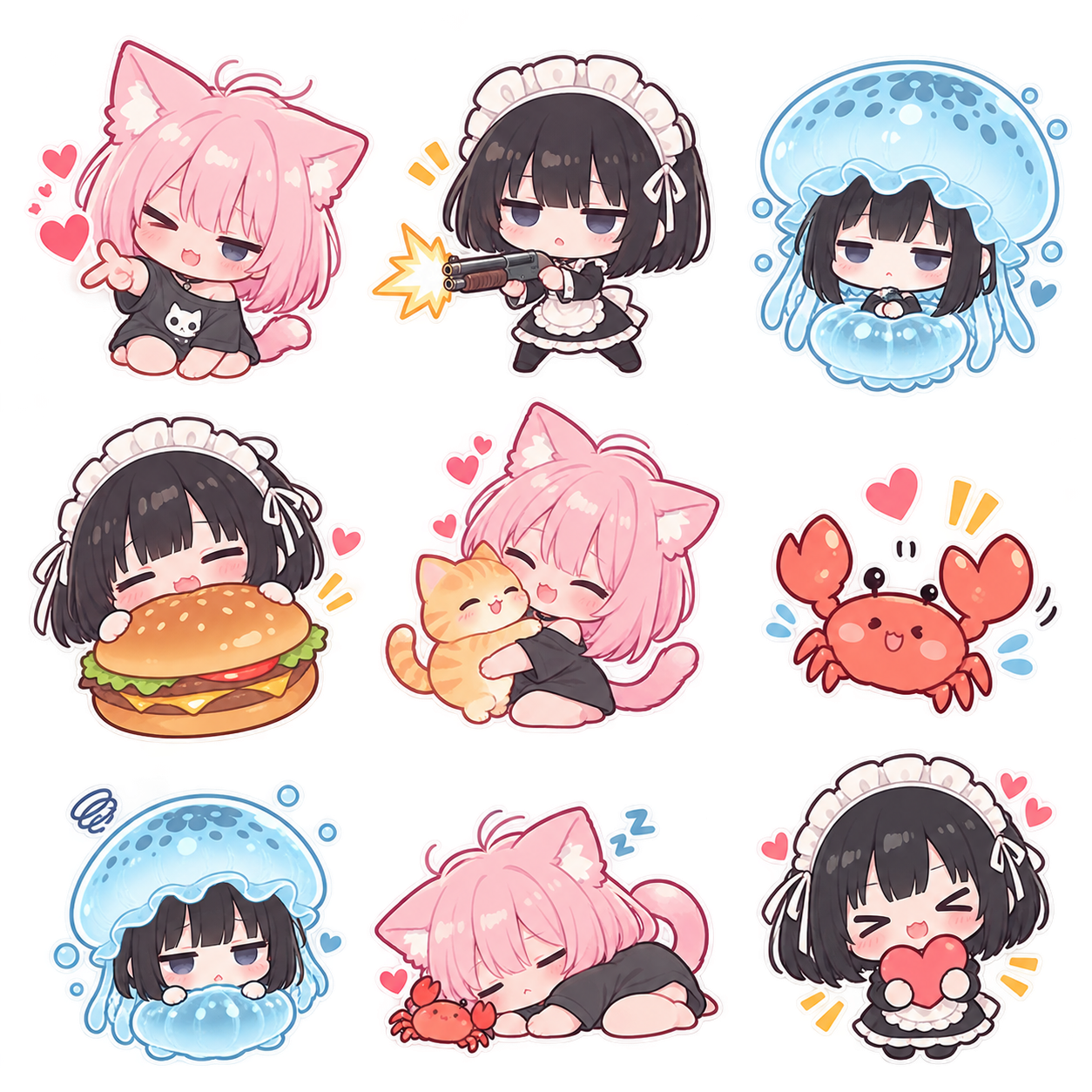 [非公式]いもうとちゃんステッカー | の人気AIイラスト・グラビア