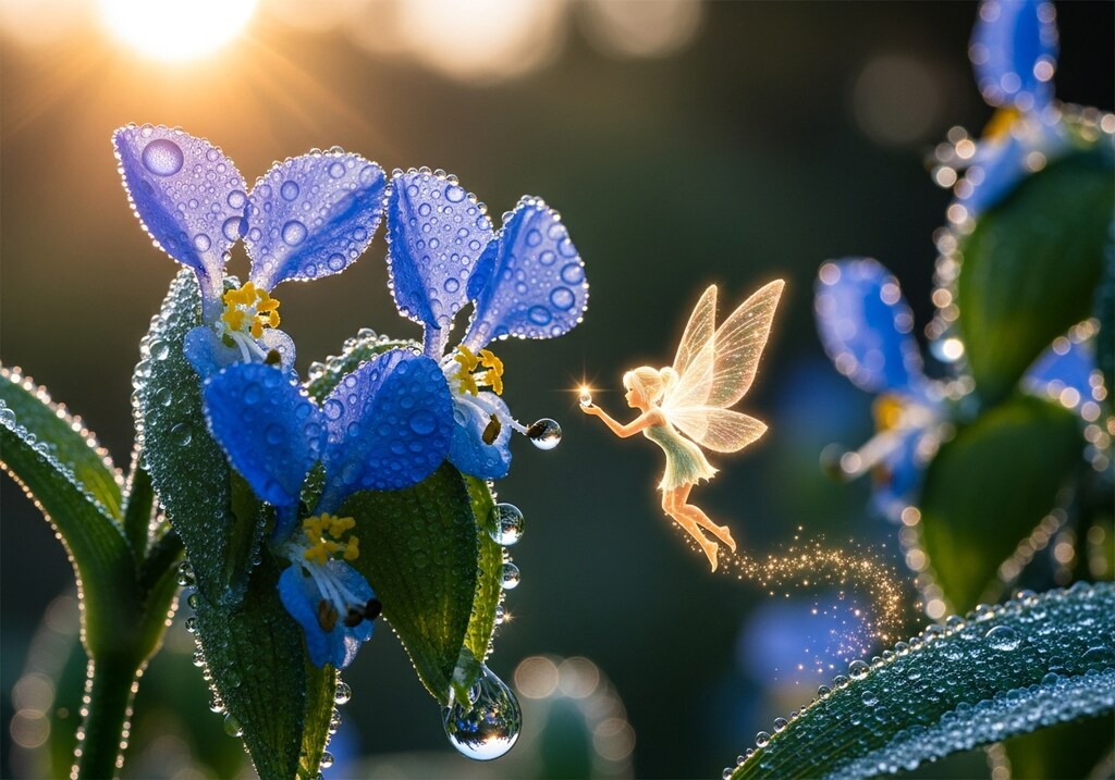 ツユクサと妖精