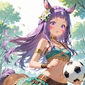 【夢エリ】夢の平原のボール遊び 3枚目