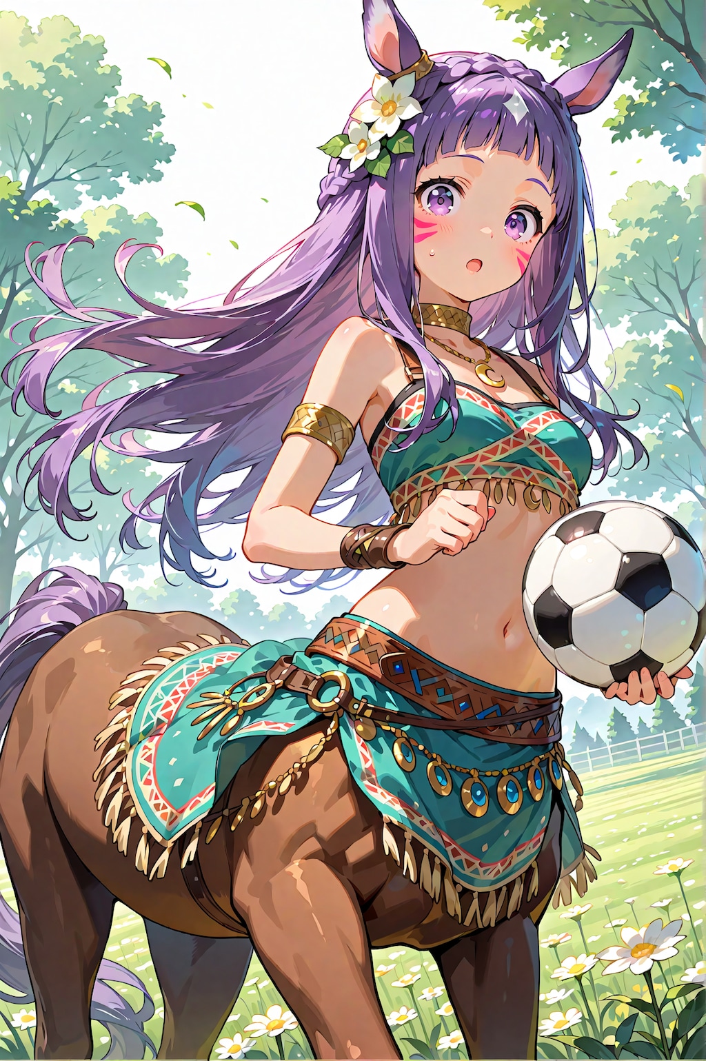 【夢エリ】夢の平原のボール遊び