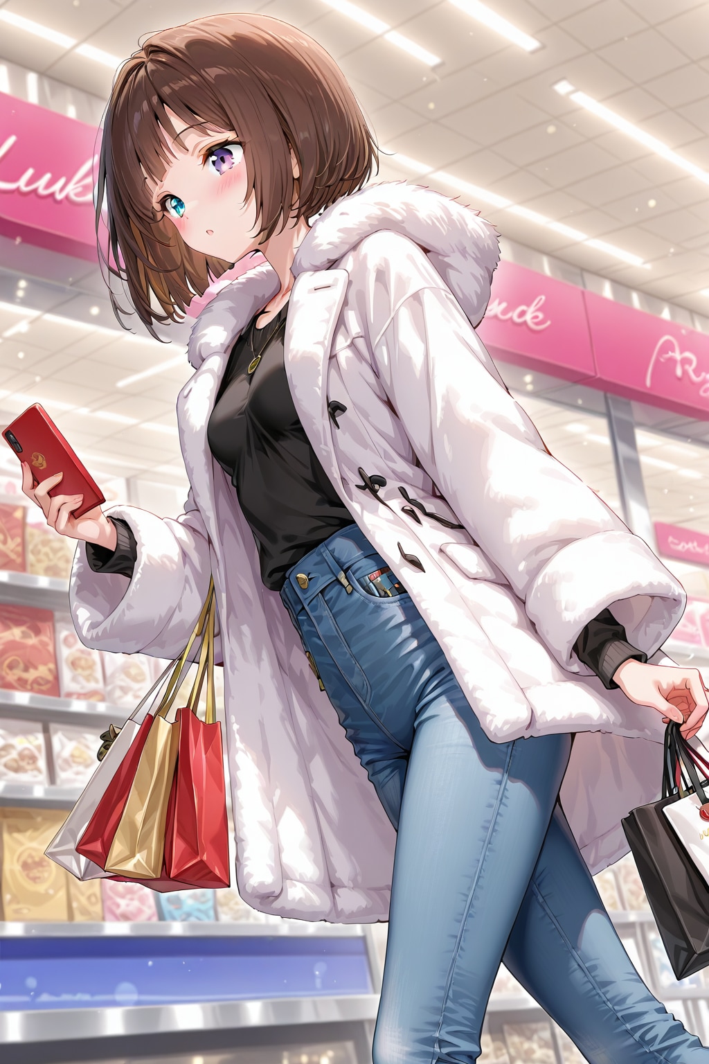 ショッピングモールの初売り