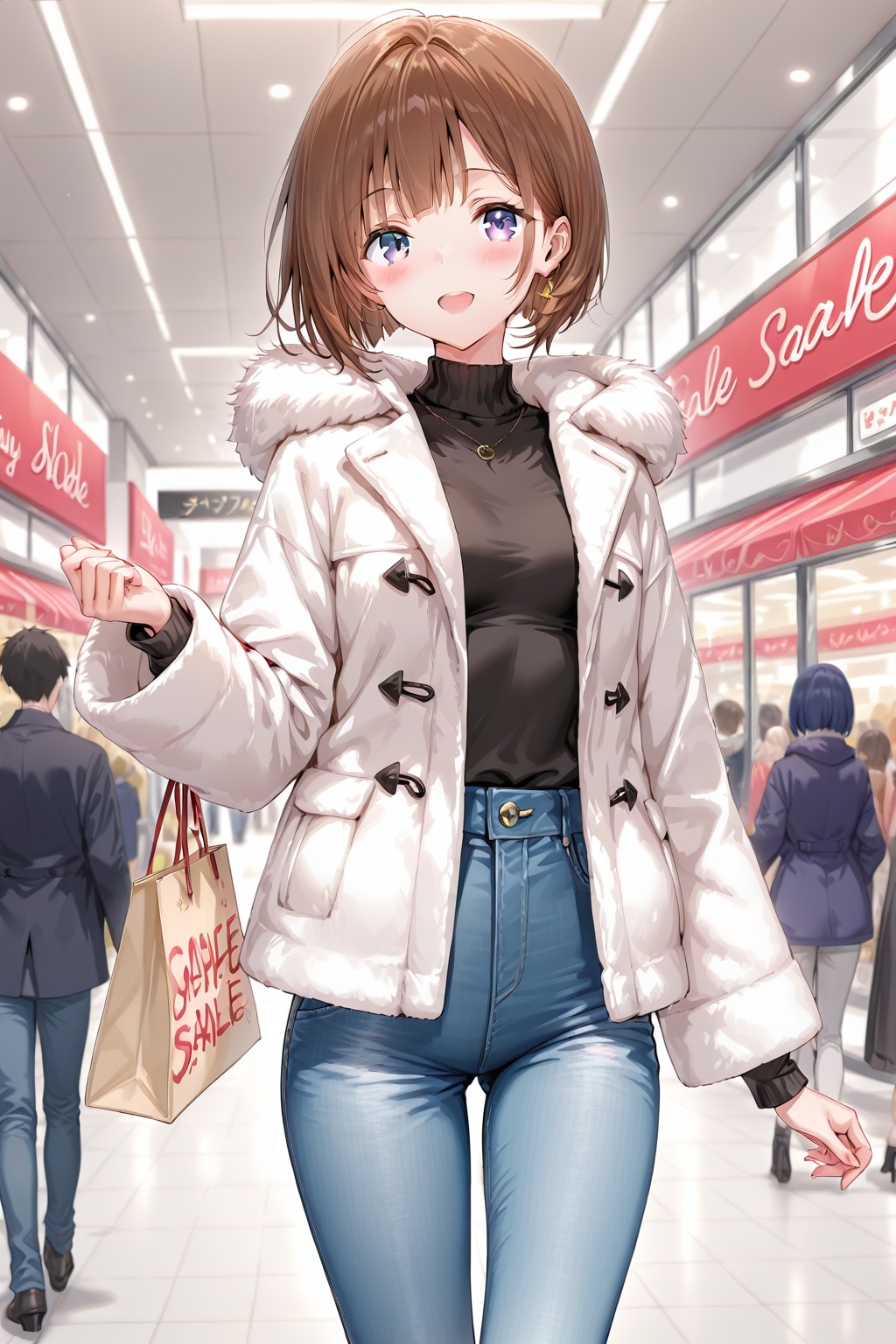 ショッピングモールの初売り