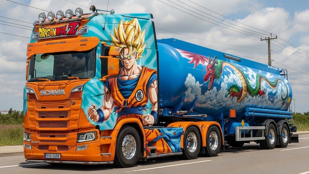 ドラゴンボールスカニアトラック