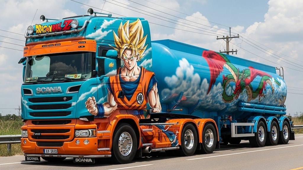 ドラゴンボールスカニアトラック