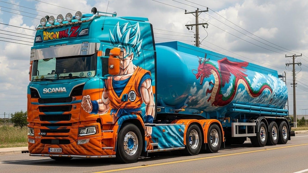 ドラゴンボールスカニアトラック