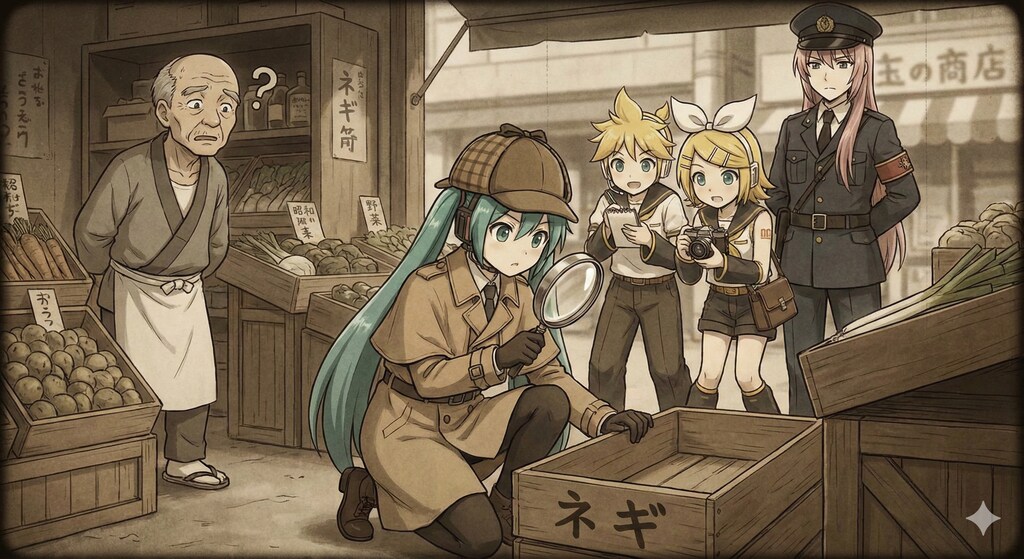 名探偵ミクの事件簿 〜消えたネギの謎