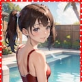 赤スクール水着　Red School Swimsuit 10枚目