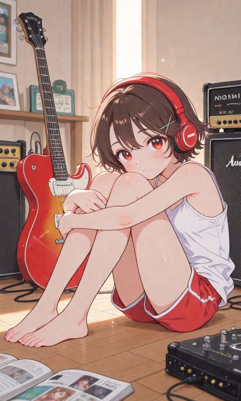 音楽聴いてる夏海ちゃん