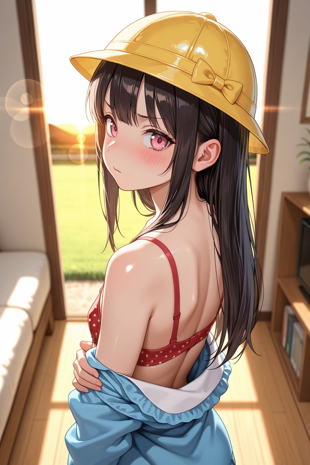 「この服恥ずかしいんだからね・・・」