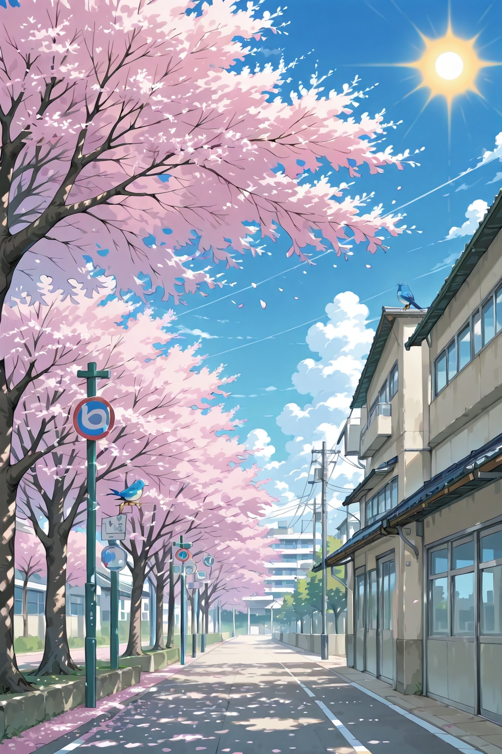 卒業生達が通った通学路