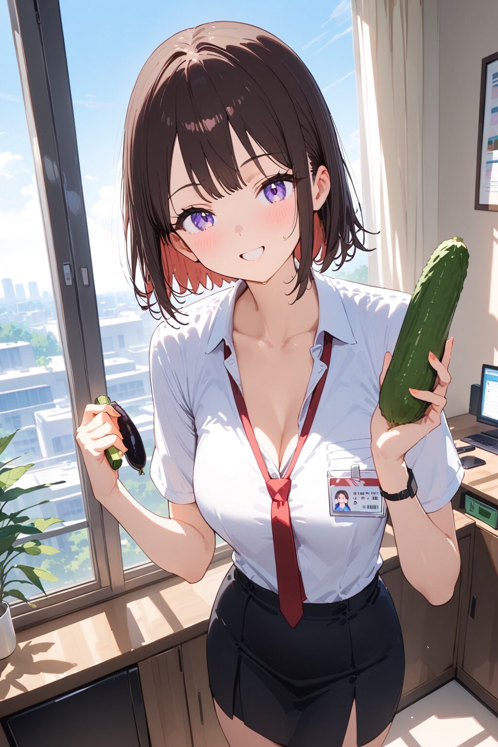 世界一カロリーのない野菜だよ【全3枚】