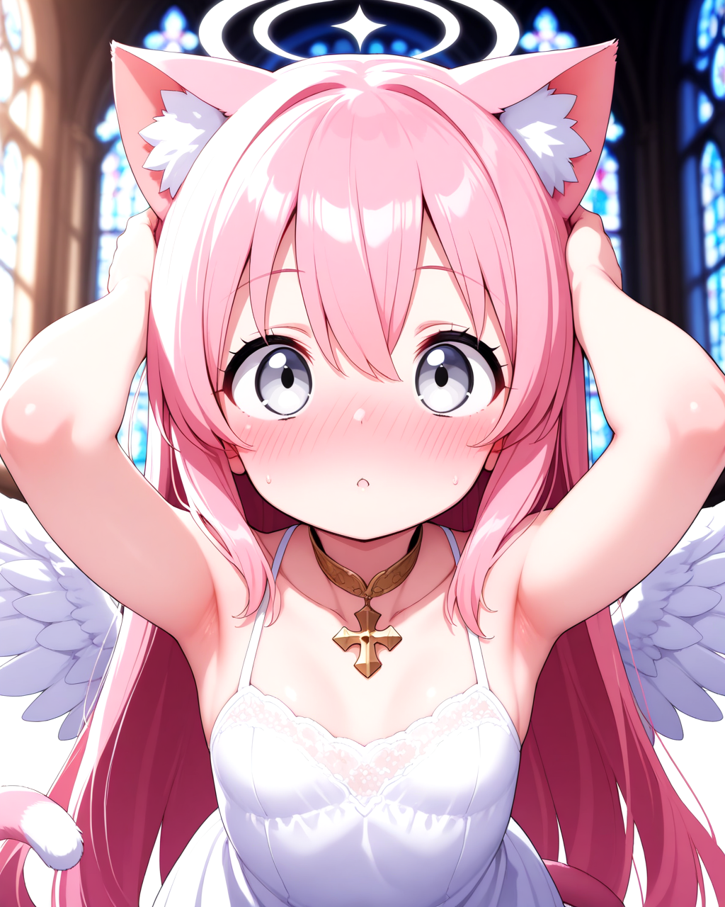朝起きたらケモミミになっていた天使リエニエールちゃん♡