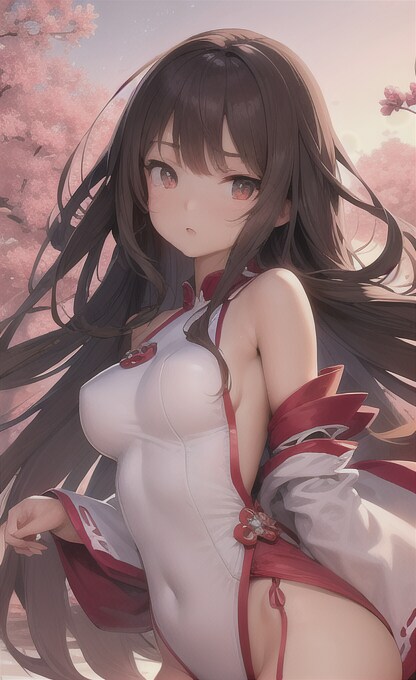 巫女ハイレグ水着