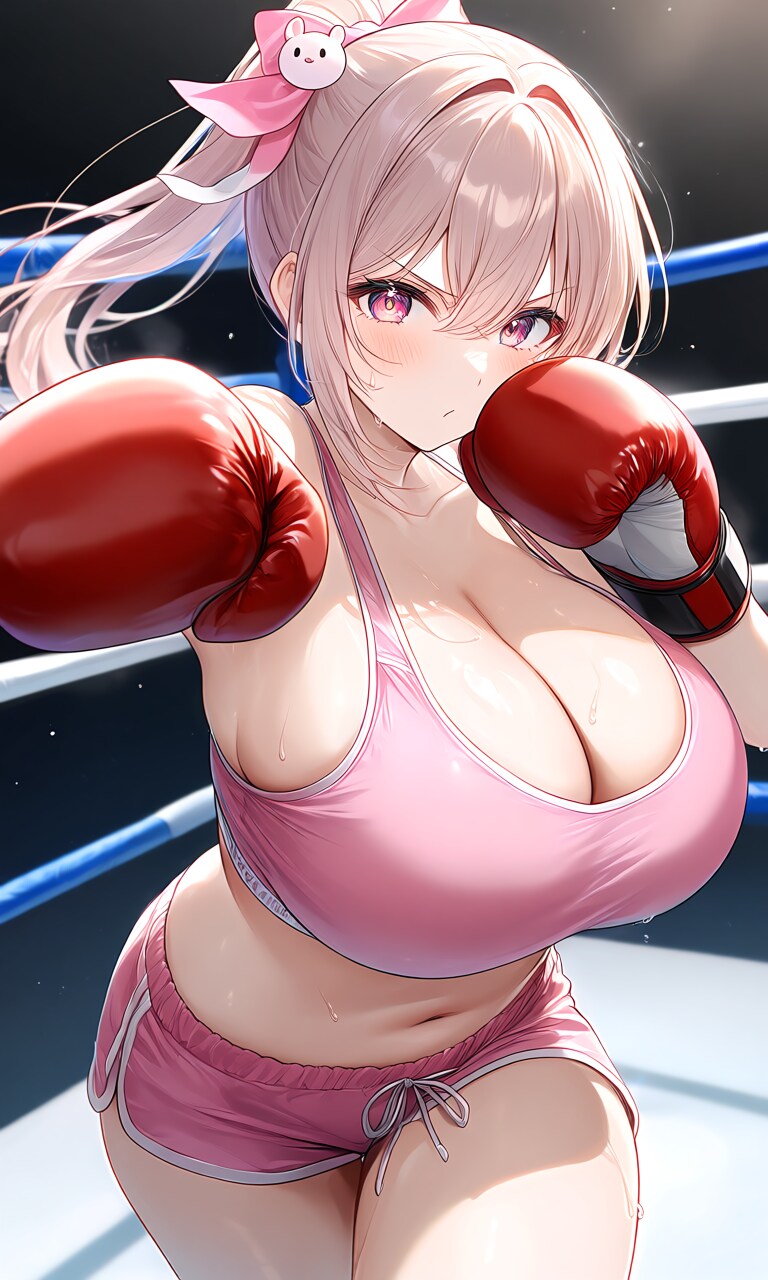 ボクシング爆乳ちゃん