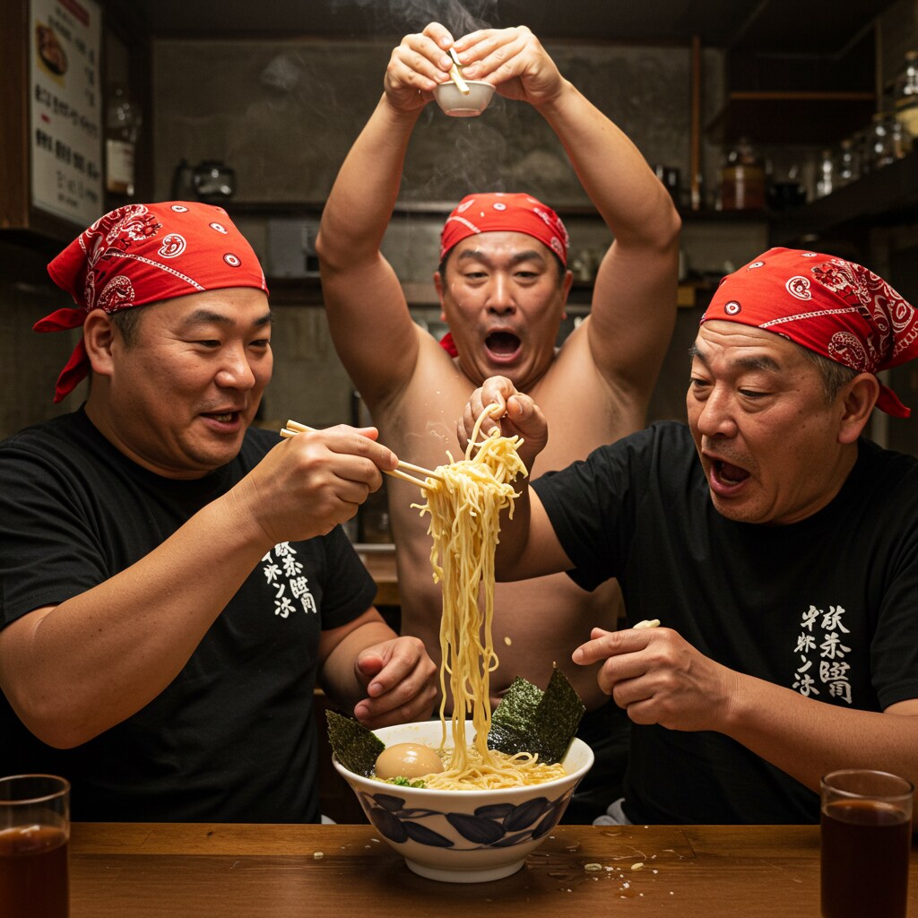 ラーメン三銃士を連れてきたよ