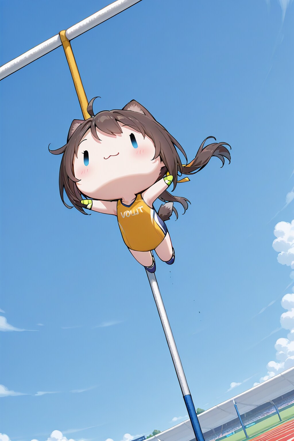 パン食い棒高跳び？