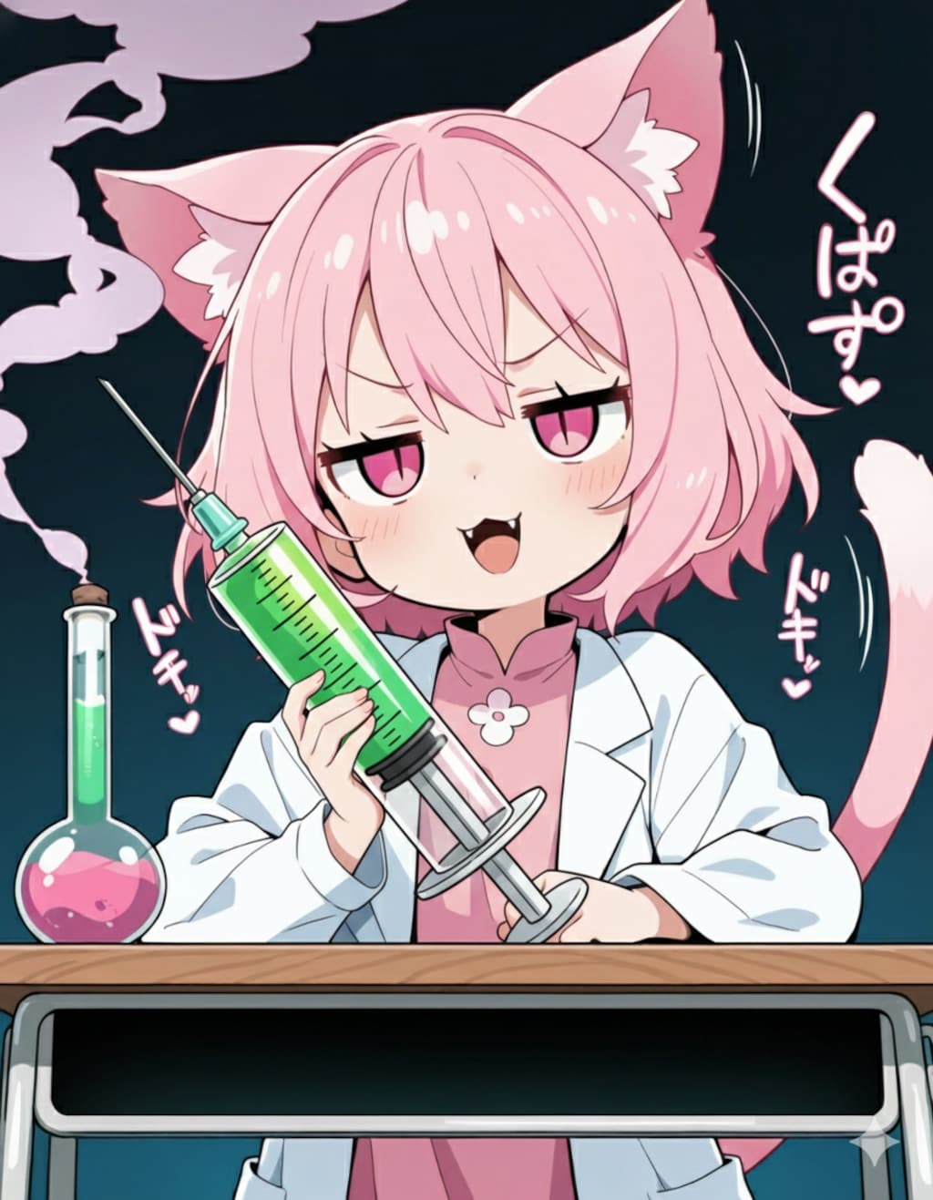 作者にオシオキする薬を作ってやるにゃん！！