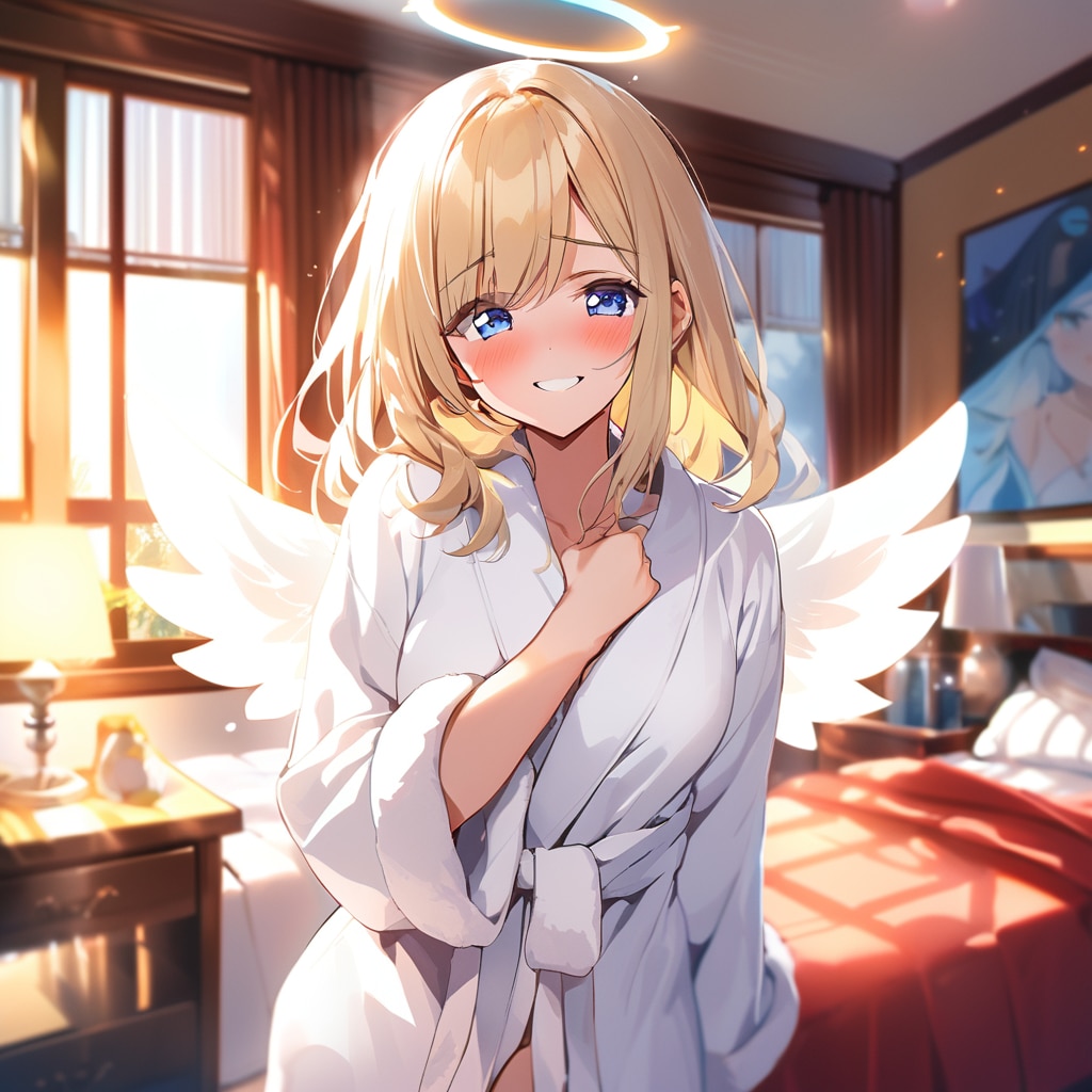 金髪天使バスローブさん