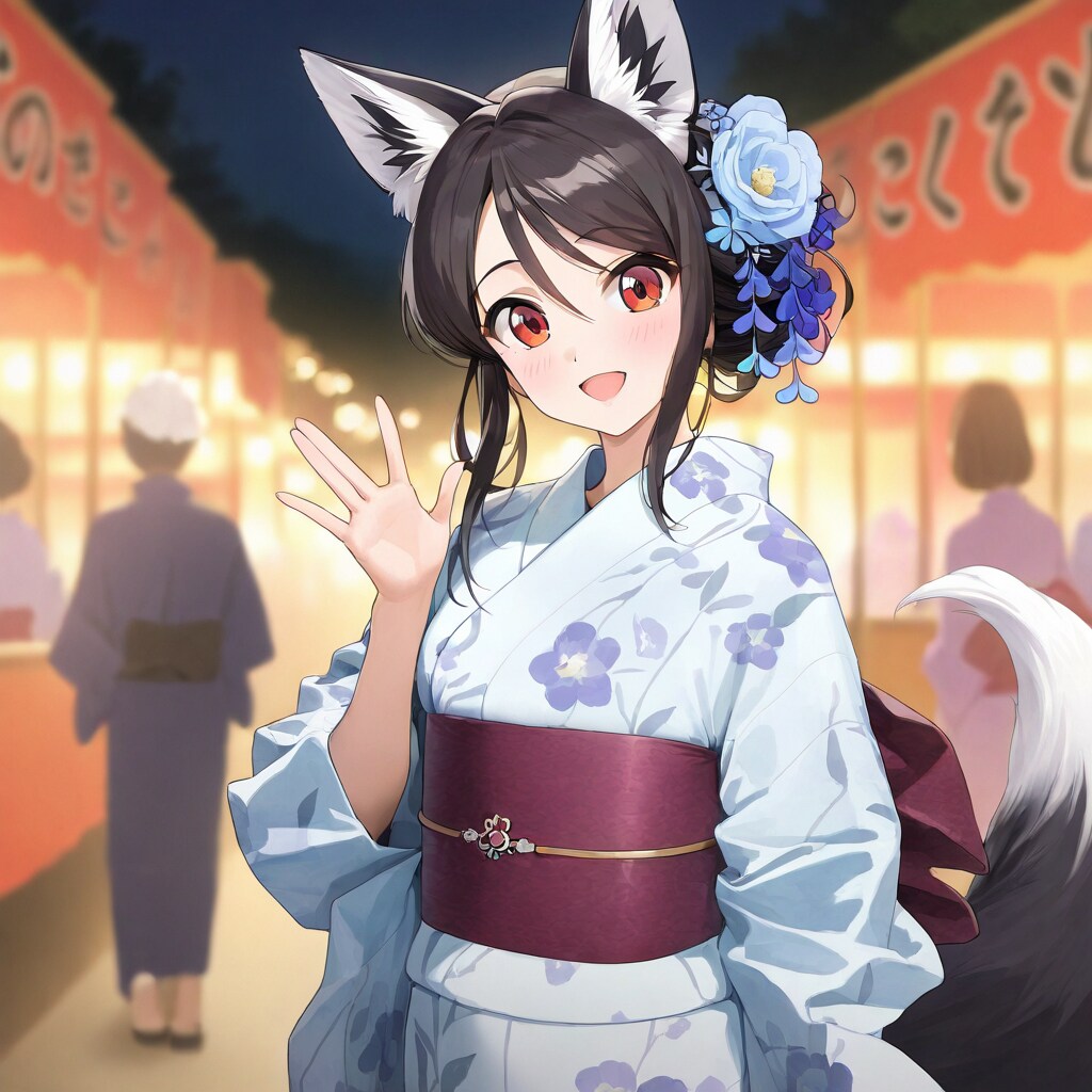 オキツネ様と縁日デート