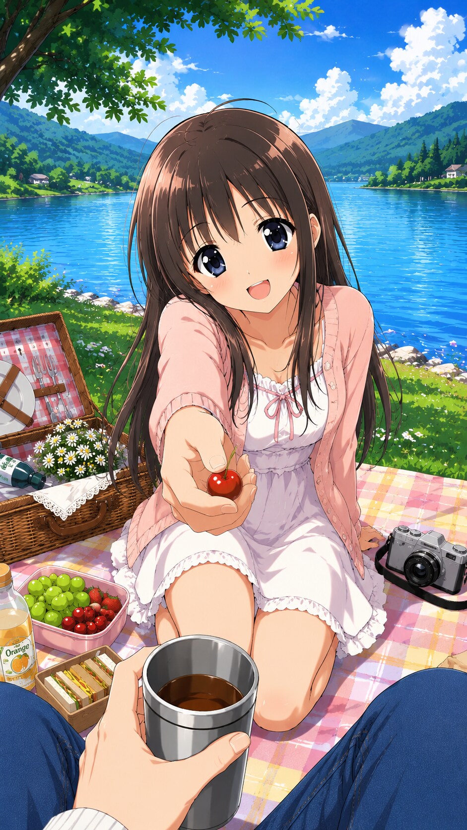 湖の畔