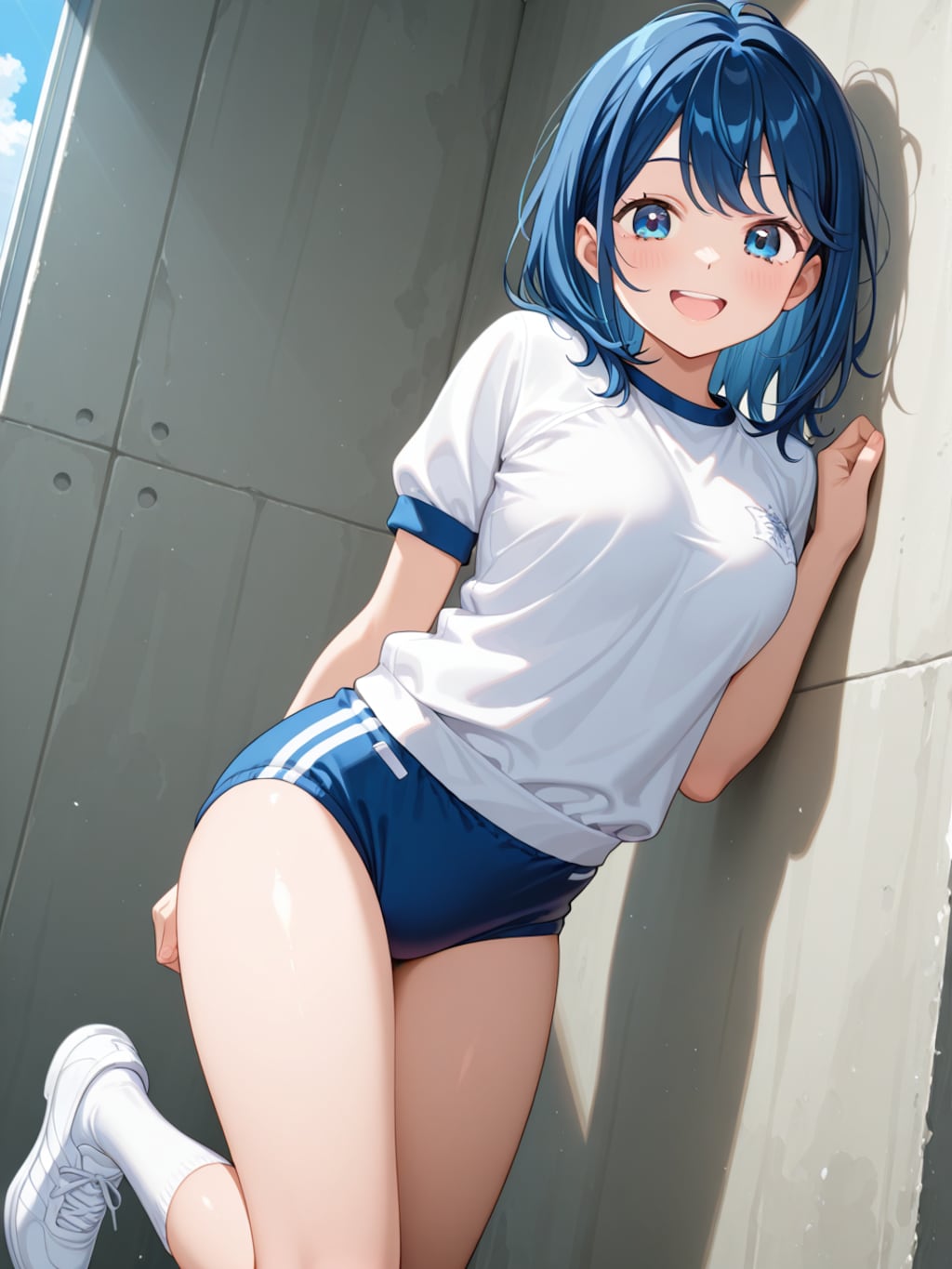 ねぇねぇ見て見て！ブルマ穿いてみたよ！