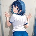 ねぇねぇ見て見て！ブルマ穿いてみたよ！ 2枚目