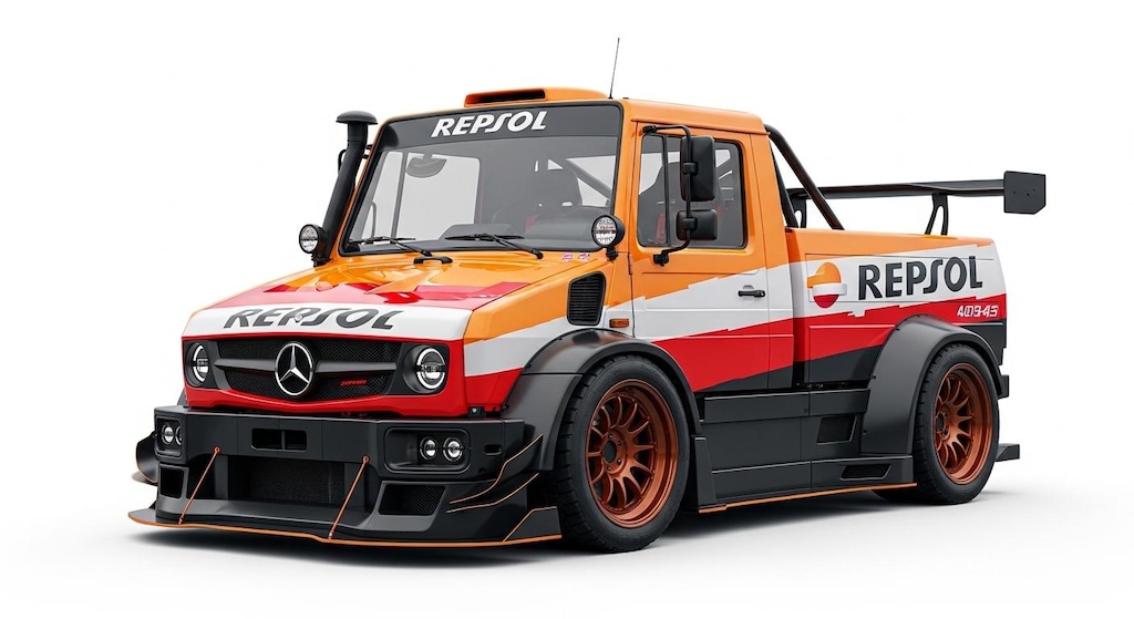 レプソルベンツウニモグレーシングカー