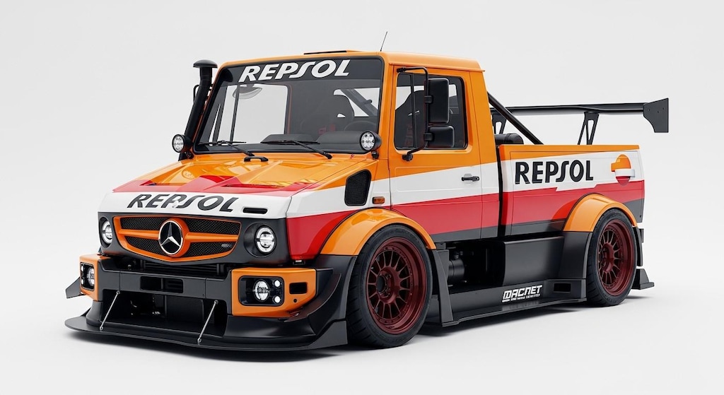 レプソルベンツウニモグレーシングカー