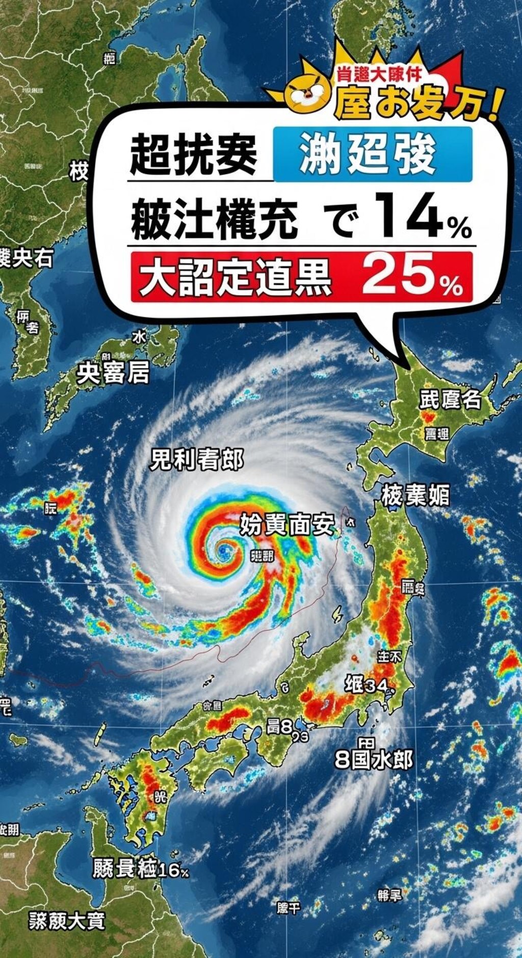 今日は天気図を喋らせてみた