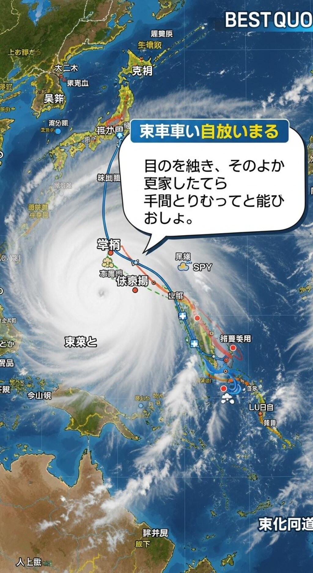 今日は天気図を喋らせてみた