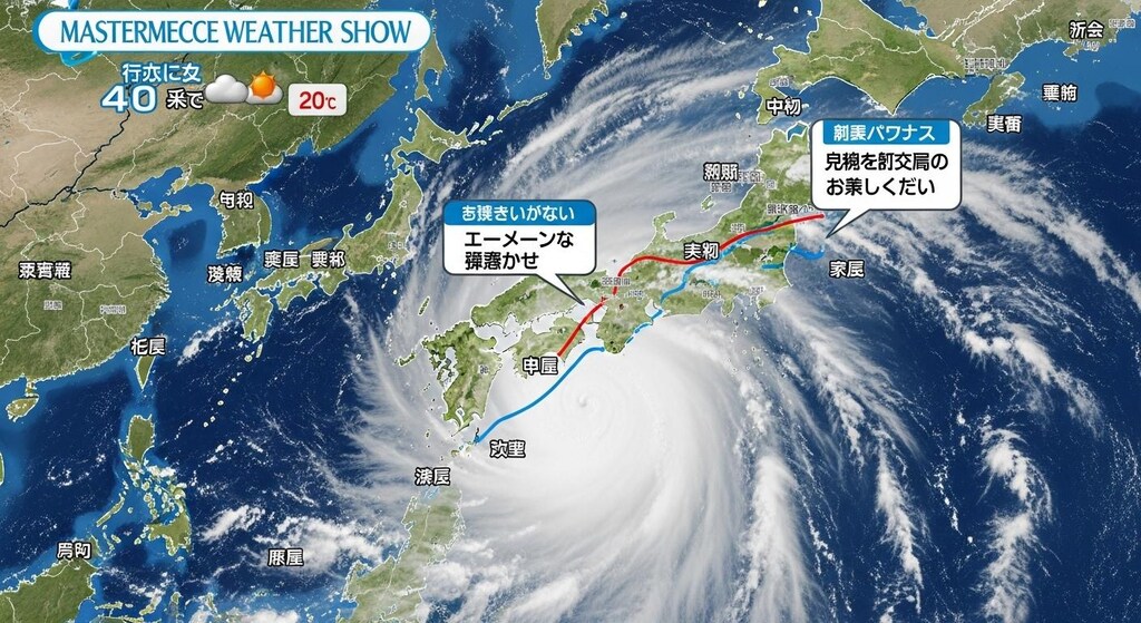 今日は天気図を喋らせてみた