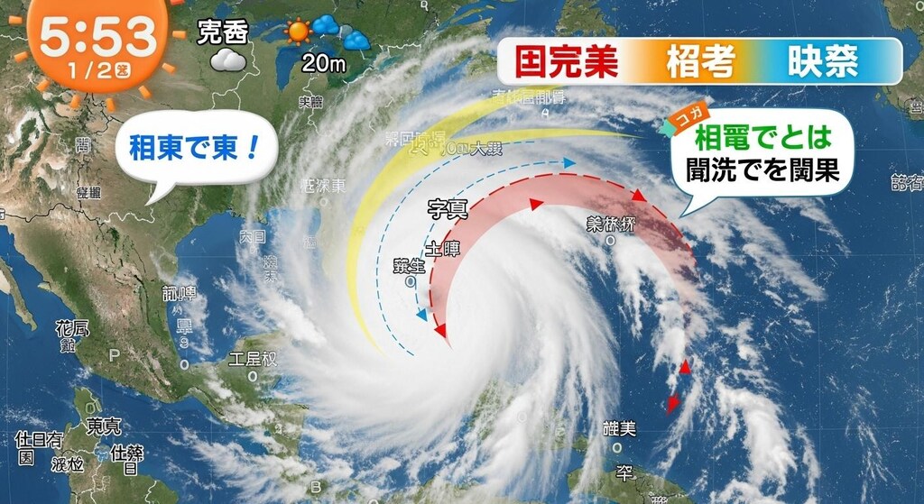 今日は天気図を喋らせてみた