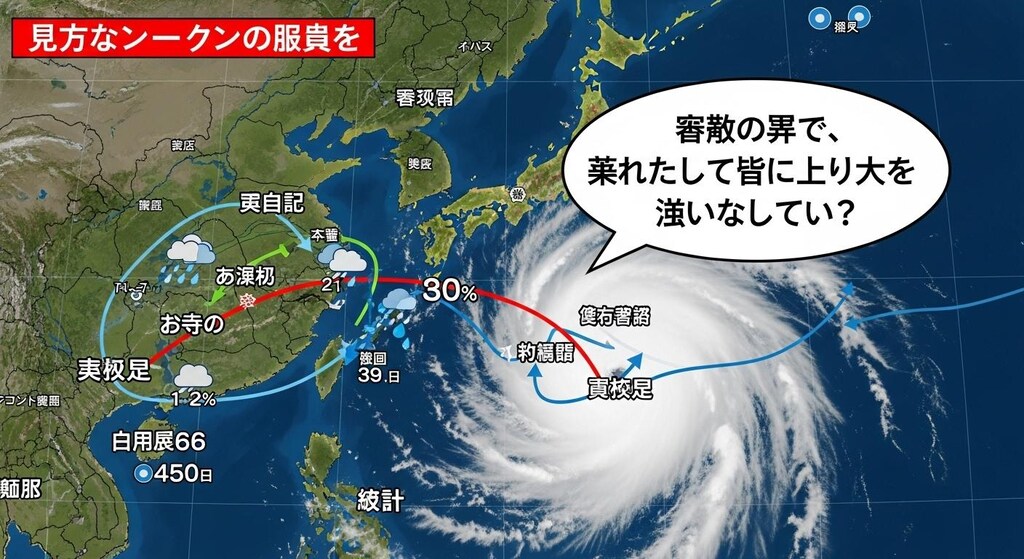 今日は天気図を喋らせてみた